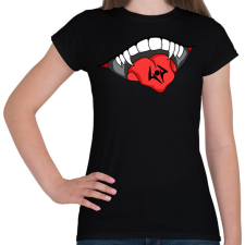 PRINTFASHION SUKUNA MOUTH - Női póló - Fekete női póló