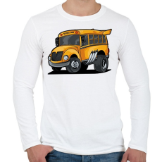 PRINTFASHION Sulibusz - Férfi hosszú ujjú póló - Fehér