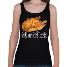 PRINTFASHION Sült csirke  - Női atléta - Fekete