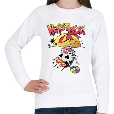 PRINTFASHION Sült húús - Női pulóver - Fehér