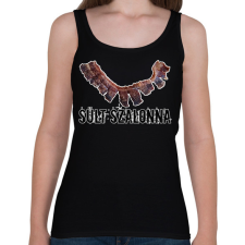 PRINTFASHION Sült szalonna  - Női atléta - Fekete női trikó