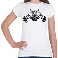 PRINTFASHION Súlyemelés - Női póló - Fehér