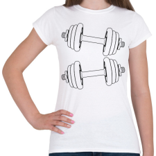 PRINTFASHION Súlyzó - Női póló - Fehér női póló