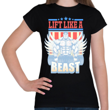 PRINTFASHION Súlyzós edzés  - Női póló - Fekete női póló