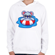 PRINTFASHION Summer chill - Gyerek kapucnis pulóver - Fehér gyerek pulóver, kardigán