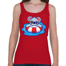 PRINTFASHION Summer chill - Női atléta - Cseresznyepiros