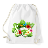 PRINTFASHION Summer flowers - Sportzsák, Tornazsák - Fehér