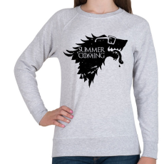 PRINTFASHION Summer is Coming black - Női pulóver - Sport szürke