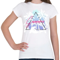 PRINTFASHION Summer - Női póló - Fehér