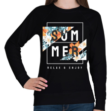 PRINTFASHION Summer relax - Női pulóver - Fekete női pulóver, kardigán