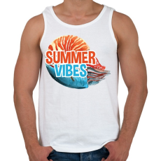 PRINTFASHION Summer Vibes - Férfi atléta - Fehér