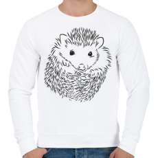 PRINTFASHION Sündisznó  - Férfi pulóver - Fehér