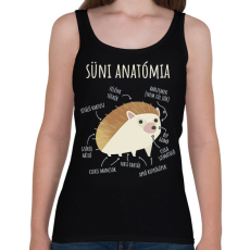 PRINTFASHION Süni anatómia - Női atléta - Fekete