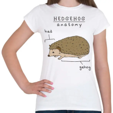 PRINTFASHION Süni anatómia - Női póló - Fehér női póló