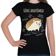 PRINTFASHION Süni anatómia - Női póló - Fekete női póló