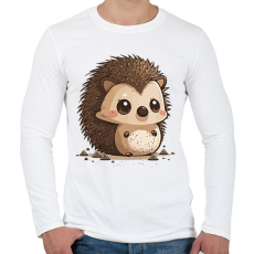 PRINTFASHION süni - Férfi hosszú ujjú póló - Fehér