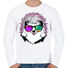 PRINTFASHION Süni - Férfi pulóver - Fehér