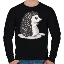 PRINTFASHION Süni - Férfi pulóver - Fekete férfi pulóver, kardigán