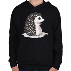 PRINTFASHION Süni - Gyerek kapucnis pulóver - Fekete