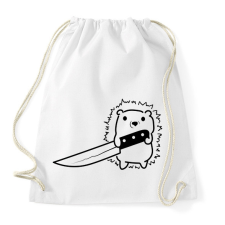 PRINTFASHION Süni késsel - Sportzsák, Tornazsák - Fehér tornazsák