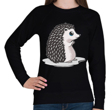 PRINTFASHION Süni - Női pulóver - Fekete női pulóver, kardigán