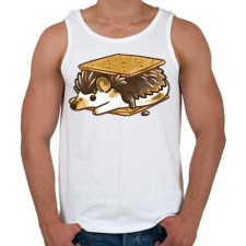 PRINTFASHION Süni süti - Férfi atléta - Fehér atléta, trikó