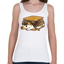 PRINTFASHION Süni süti - Női atléta - Fehér női trikó