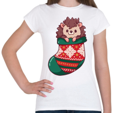 PRINTFASHION Süni zokniban - Női póló - Fehér női póló