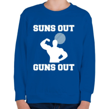 PRINTFASHION Suns Out Guns Out - Gyerek pulóver - Királykék gyerek pulóver, kardigán