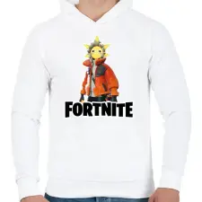 PRINTFASHION Sunspot - fortnite - Férfi kapucnis pulóver - Fehér férfi pulóver, kardigán