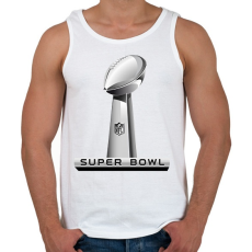 PRINTFASHION Super Bowl logo - Férfi atléta - Fehér