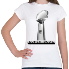 PRINTFASHION Super Bowl logo - Női póló - Fehér női póló