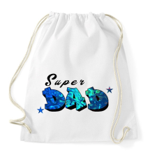 PRINTFASHION super dad graffiti - Sportzsák, Tornazsák - Fehér tornazsák