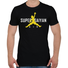 PRINTFASHION Super Saiyan Air - Férfi póló - Fekete