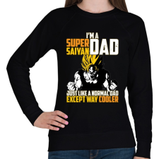 PRINTFASHION Super Saiyan APA - Női pulóver - Fekete női pulóver, kardigán