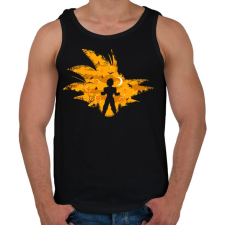 PRINTFASHION Super Saiyan - Férfi atléta - Fekete atléta, trikó
