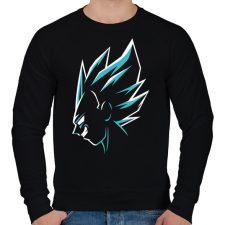 PRINTFASHION Super Saiyan Vegeta - Férfi pulóver - Fekete férfi pulóver, kardigán