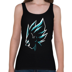 PRINTFASHION Super Saiyan Vegeta - Női atléta - Fekete