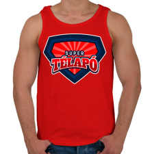 PRINTFASHION SUPER TÉLAPÓ - Férfi atléta - Piros atléta, trikó