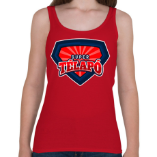 PRINTFASHION SUPER TÉLAPÓ - Női atléta - Cseresznyepiros