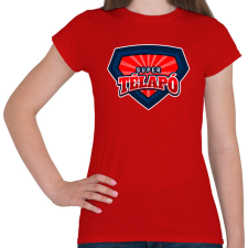 PRINTFASHION SUPER TÉLAPÓ - Női póló - Piros női póló