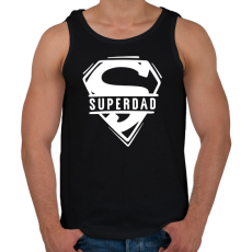 PRINTFASHION Superdad - Férfi atléta - Fekete