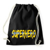 PRINTFASHION SUPERHERO - Sportzsák, Tornazsák - Fekete