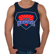 PRINTFASHION SUPERHORGÁSZ - Férfi atléta - Sötétkék