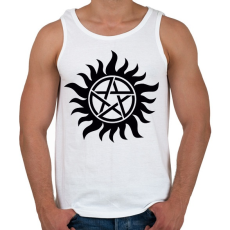 PRINTFASHION Supernatural - Férfi atléta - Fehér
