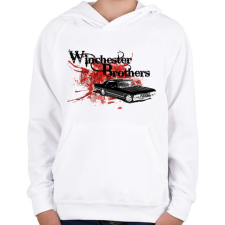 PRINTFASHION Supernatural - Odaát - Gyerek kapucnis pulóver - Fehér gyerek pulóver, kardigán