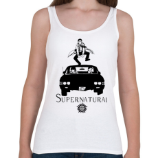 PRINTFASHION SUPERNATURAL RAJZ - Női atléta - Fehér