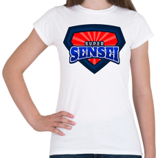 PRINTFASHION SUPERSENSEI - Női póló - Fehér