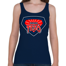 PRINTFASHION SUPERTESO1 - Női atléta - Sötétkék női trikó