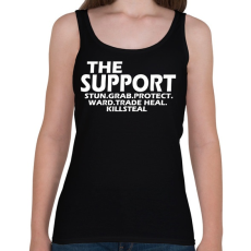 PRINTFASHION Support things - Női atléta - Fekete